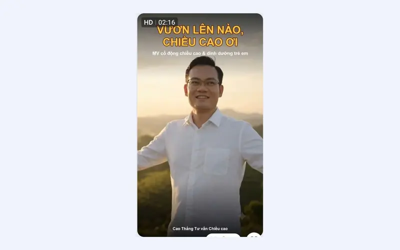 MV Vươn lên nào chiều cao ơi do học viên tự làm
